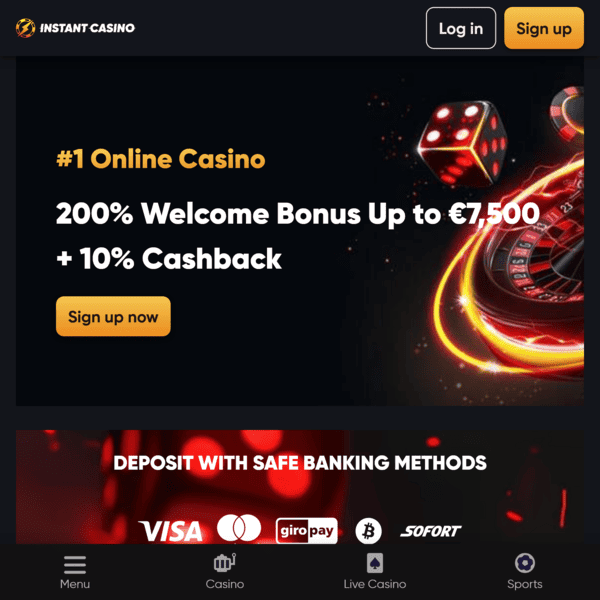 Homepage Willkommensbonus