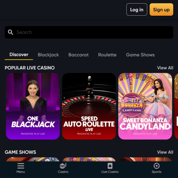 Live Casino Lobby